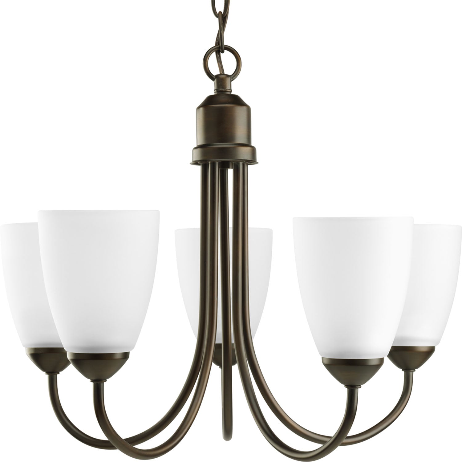 Progress Lighting - P4441-20 - Five Light Chandelier - Gather - Antique Bronze