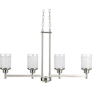 Progress Lighting - P4619-09 - Four Light Linear Chandelier - Alexa - Brushed Nickel