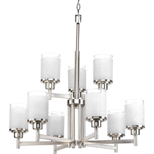 Progress Lighting - P4626-09 - Nine Light Chandelier - Alexa - Brushed Nickel