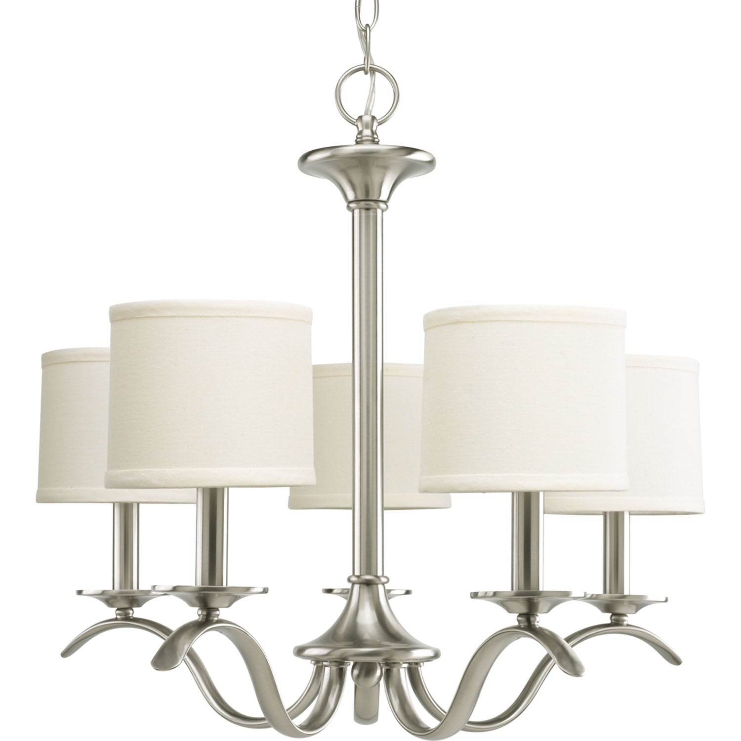 Progress Lighting - P4635-09 - Five Light Chandelier - Inspire - Brushed Nickel