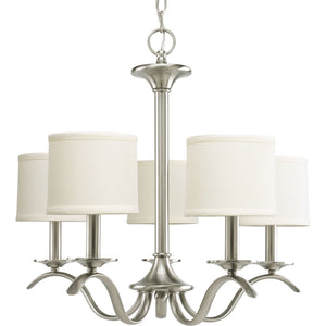 Progress Lighting - P4635-09 - Five Light Chandelier - Inspire - Brushed Nickel