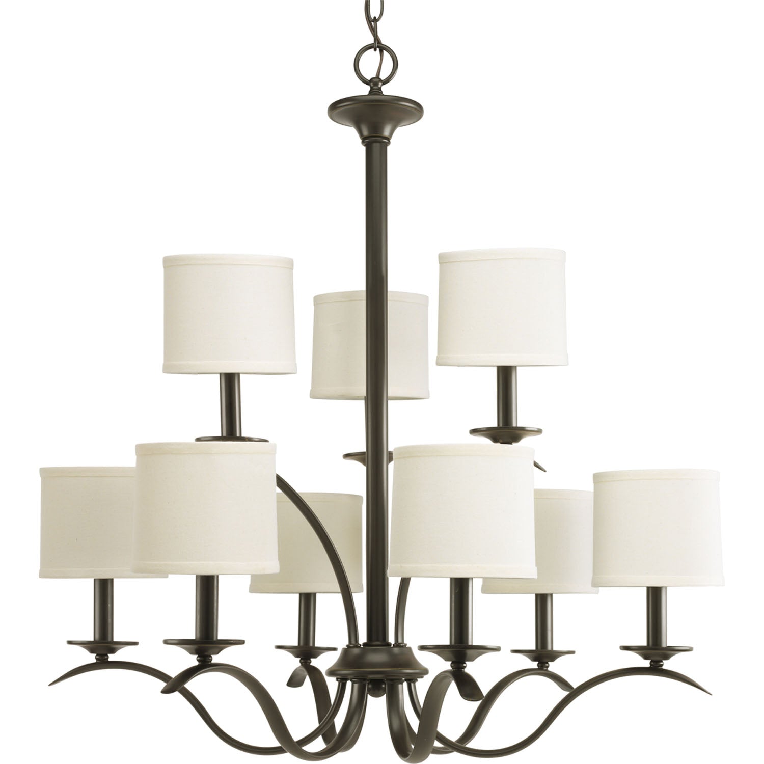 Progress Lighting - P4638-20 - Nine Light Chandelier - Inspire - Antique Bronze