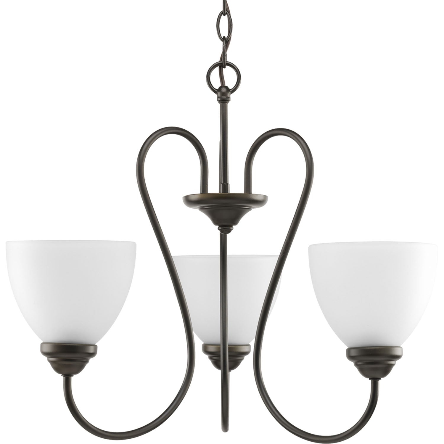 Progress Lighting - P4664-20 - Three Light Chandelier - Heart - Antique Bronze