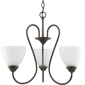 Progress Lighting - P4664-20 - Three Light Chandelier - Heart - Antique Bronze