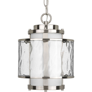 Progress Lighting - P5589-09 - One Light Hanging Lantern - Bay Court - Brushed Nickel