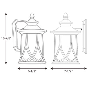 Progress Lighting - P5987-122 - One Light Wall Lantern - Resort - Aged Copper