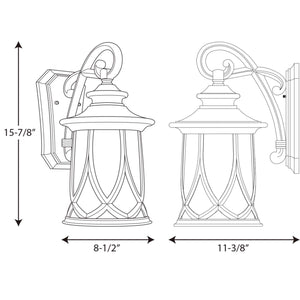 Progress Lighting - P5988-122 - One Light Wall Lantern - Resort - Aged Copper