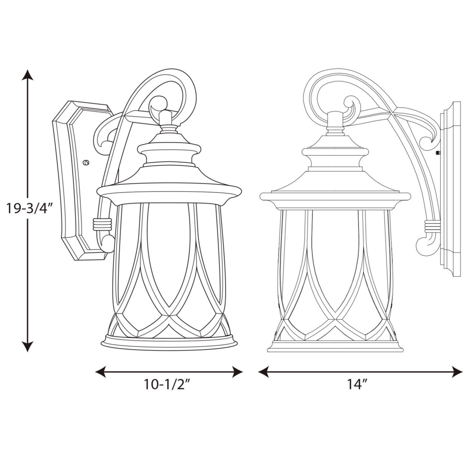 Progress Lighting - P5989-122 - One Light Wall Lantern - Resort - Aged Copper