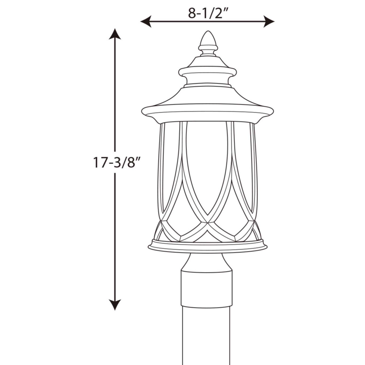 Progress Lighting - P6404-122 - One Light Post Lantern - Resort - Aged Copper