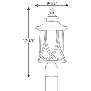 Progress Lighting - P6404-122 - One Light Post Lantern - Resort - Aged Copper