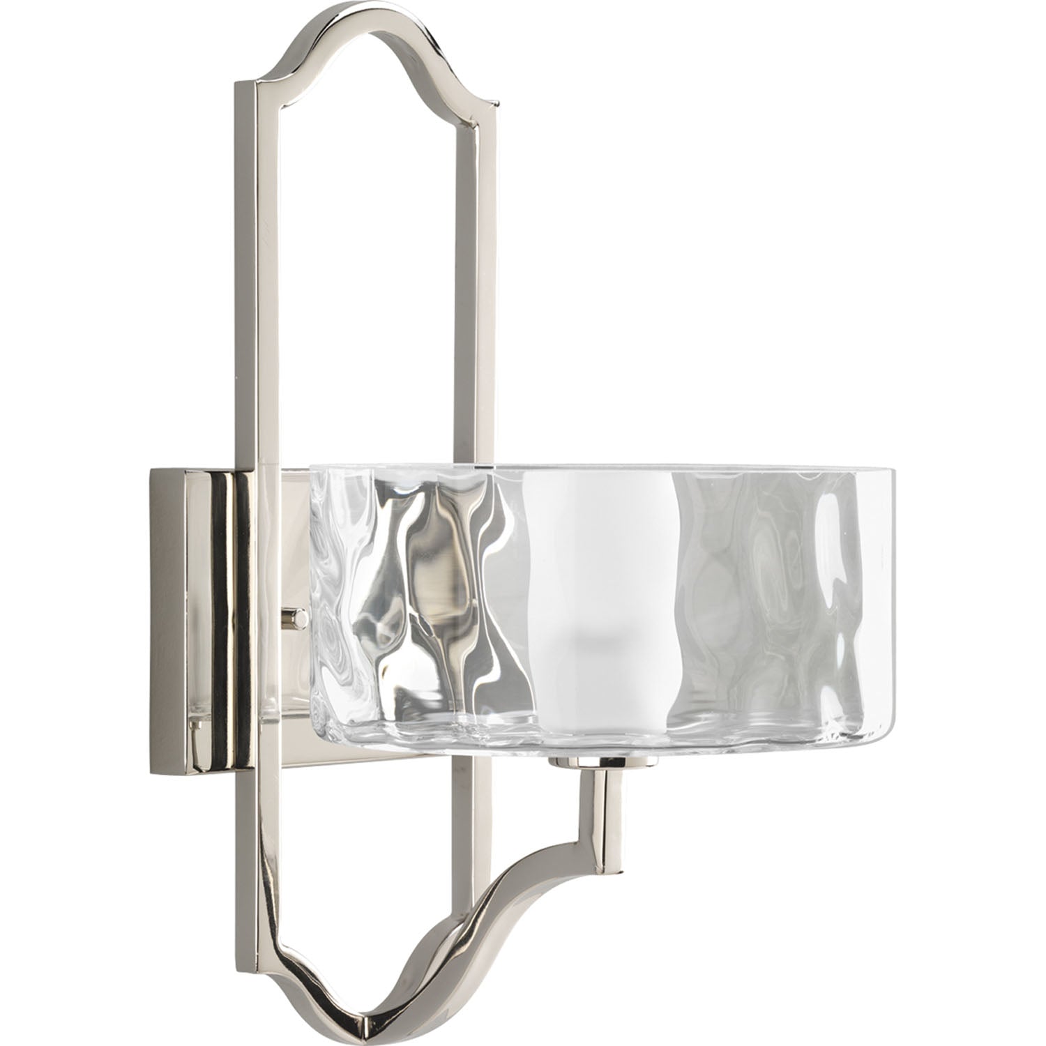 Progress Lighting - P7046-104WB - One Light Wall Sconce - Caress - Polished Nickel