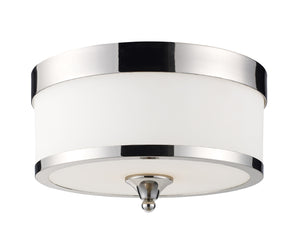 Z-Lite - 307F-CH - Three Light Flush Mount - Cosmopolitan - Chrome