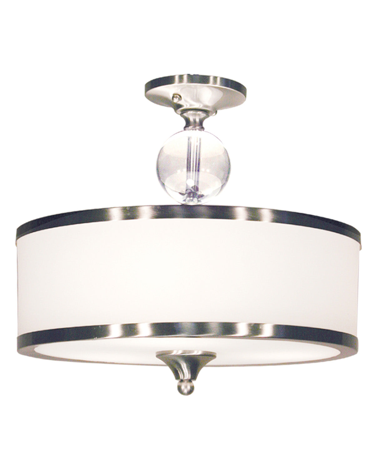 Z-Lite - 308SF-BN - Three Light Semi Flush Mount - Cosmopolitan - Brushed Nickel