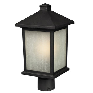 Z-Lite - 507PHB-BK - One Light Outdoor Post Mount Fixture - Holbrook - Black