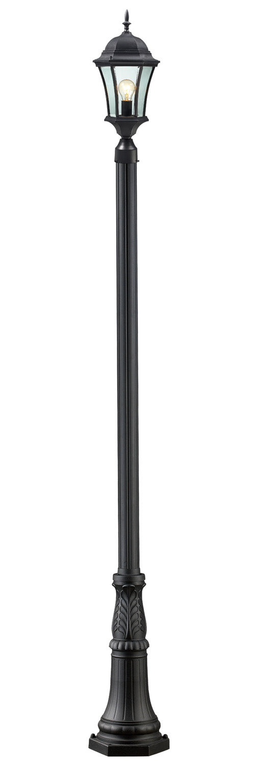 Z-Lite - 522PHM-518P-BK - One Light Outdoor Post Mounted Fixture - Wakefield - Black