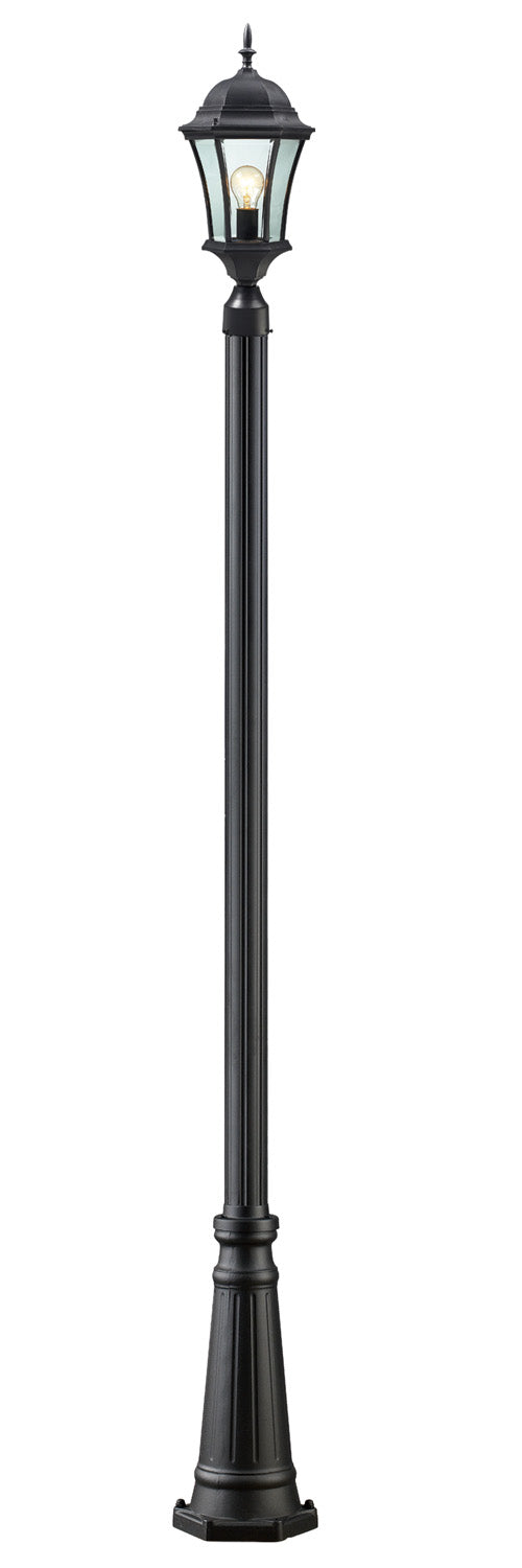 Z-Lite - 522PHM-519P-BK - One Light Outdoor Post Mounted Fixture - Wakefield - Black