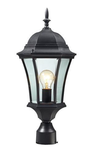 Z-Lite - 522PHM-BK - One Light Outdoor Post Mount - Wakefield - Black