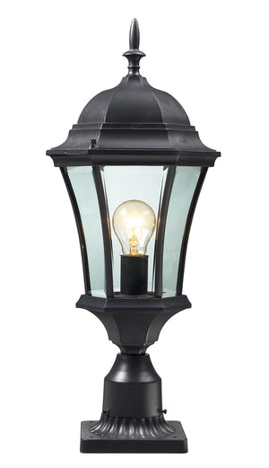 Z-Lite - 522PHM-BK-PM - One Light Outdoor Pier Mounted Fixture - Wakefield - Black