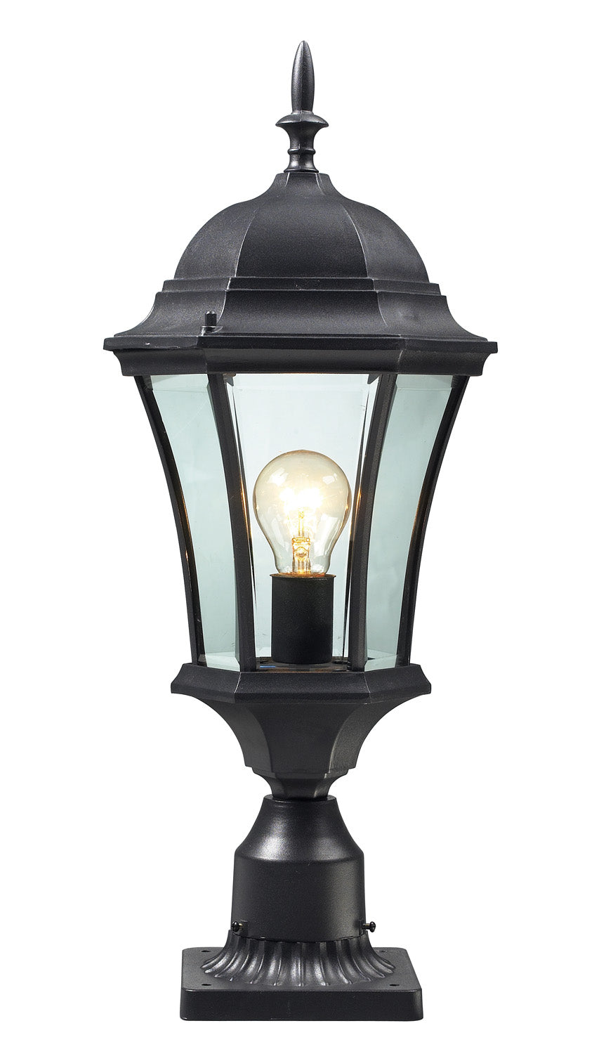 Z-Lite - 522PHM-BK-PM - One Light Outdoor Pier Mounted Fixture - Wakefield - Black
