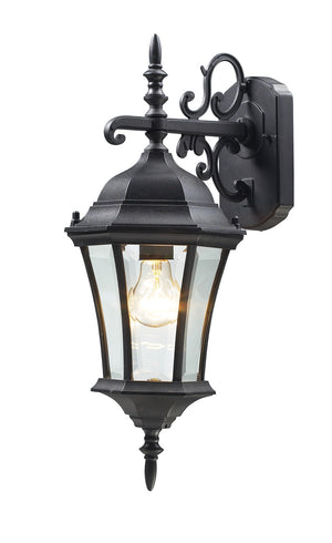 Z-Lite - 522S-BK - One Light Outdoor Wall Light - Wakefield - Black