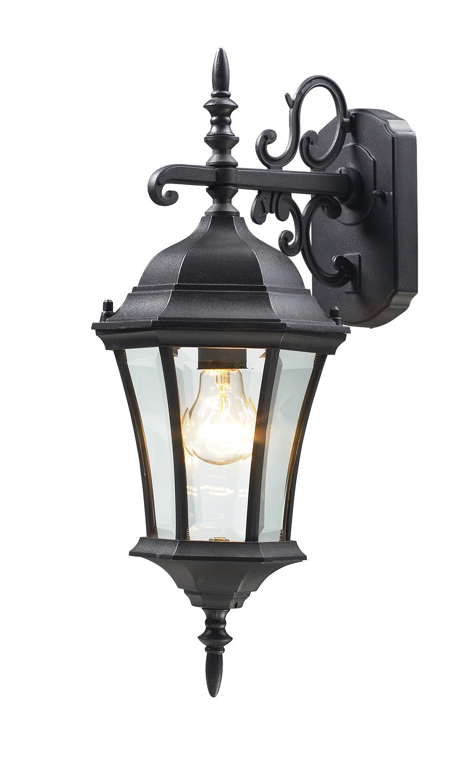 Z-Lite - 522S-BK - One Light Outdoor Wall Light - Wakefield - Black
