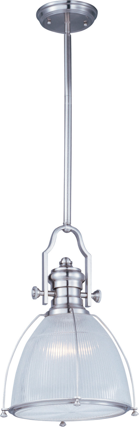 Maxim - 25003CLSN - One Light Pendant - Hi-Bay - Satin Nickel