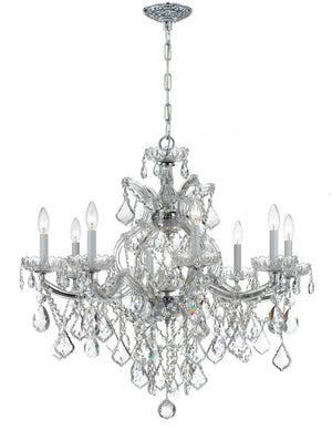 Crystorama - 4409-CH-CL-S - Nine Light Chandelier - Maria Theresa - Polished Chrome