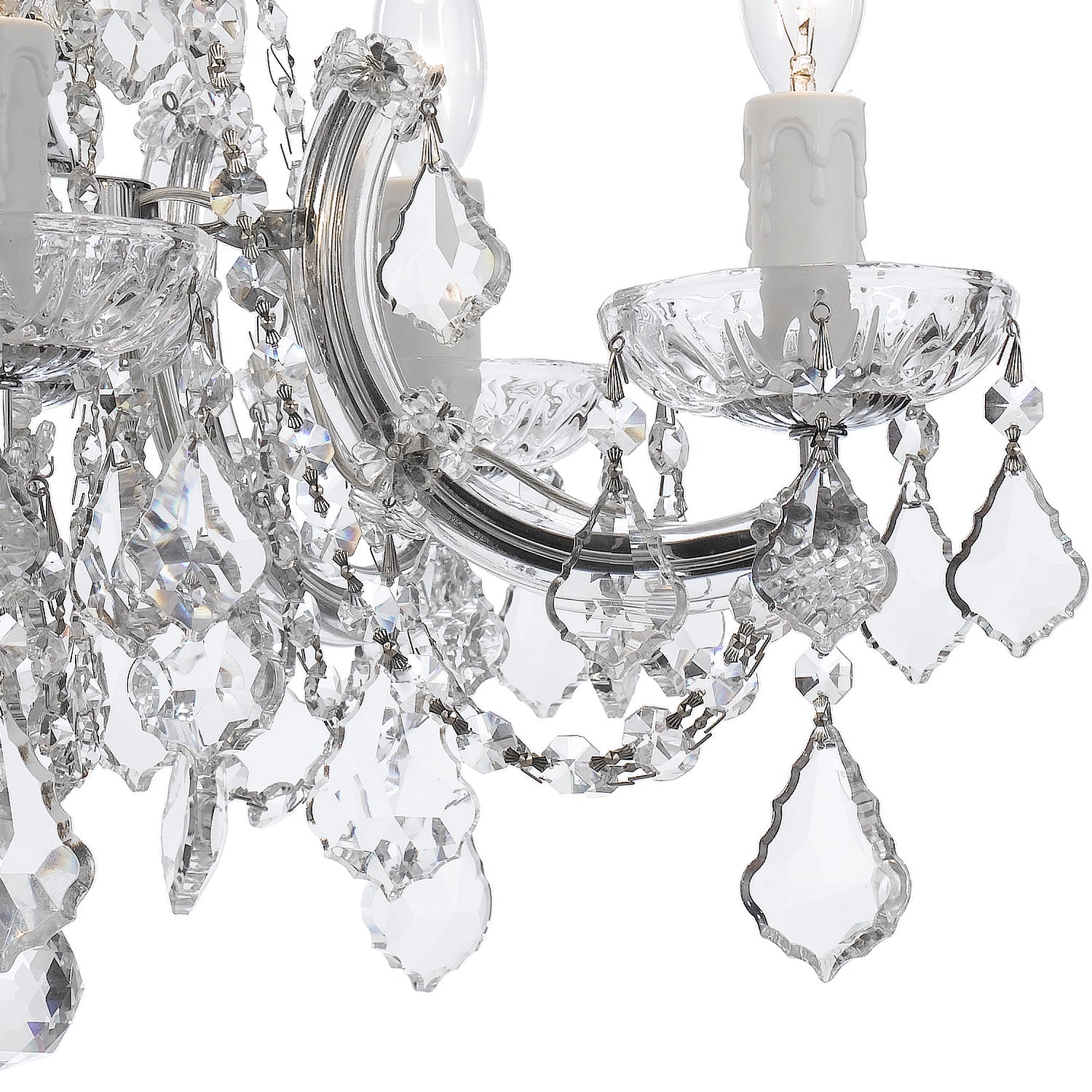 Crystorama - 4476-CH-CL-S - Five Light Mini Chandelier - Maria Theresa - Polished Chrome