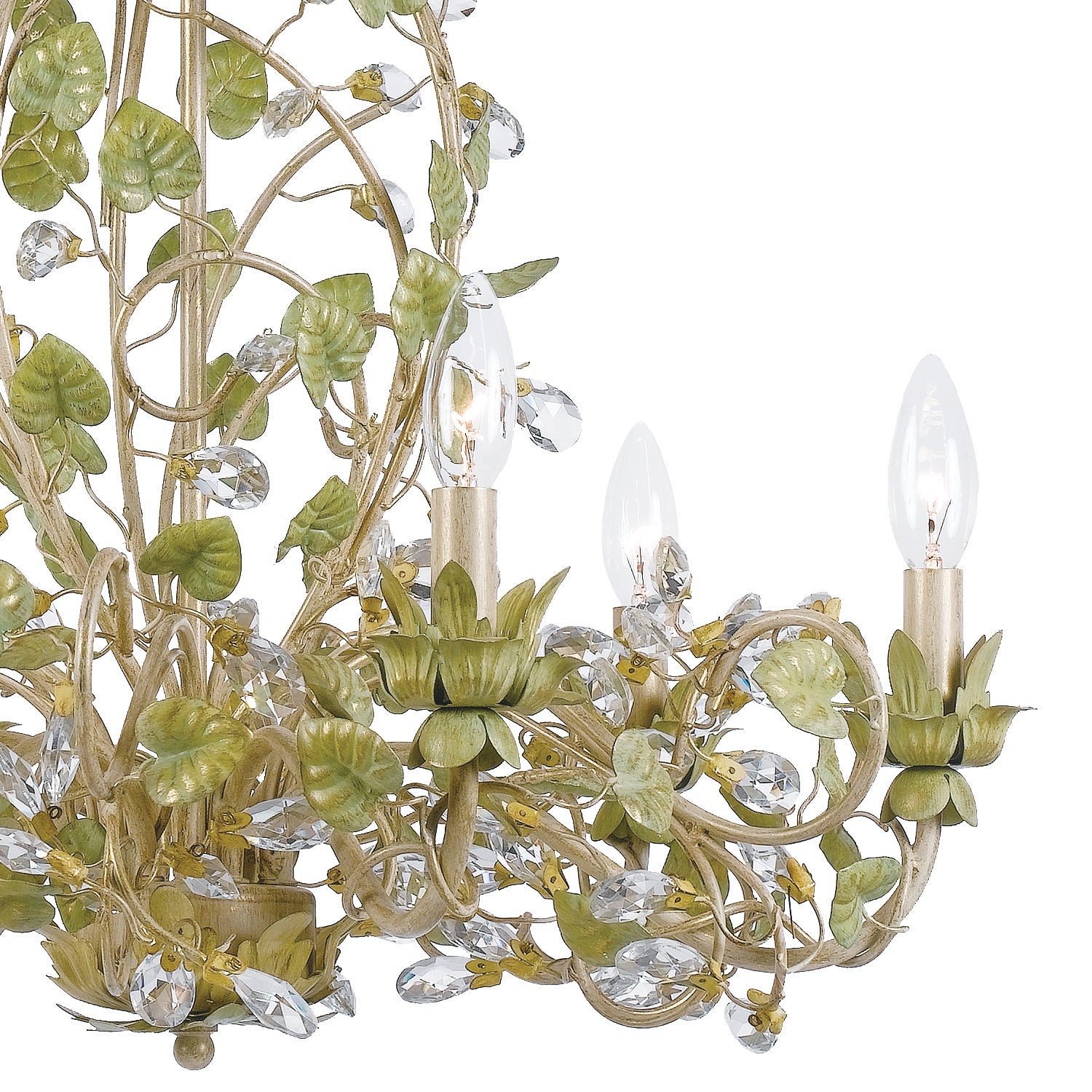 Crystorama - 4846-CT - Six Light Chandelier - Josie - Champagne Green Tea