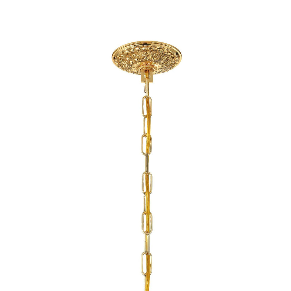 Crystorama - 1005-PB-CL-SAQ - Five Light Chandelier - Traditional Crystal - Polished Brass