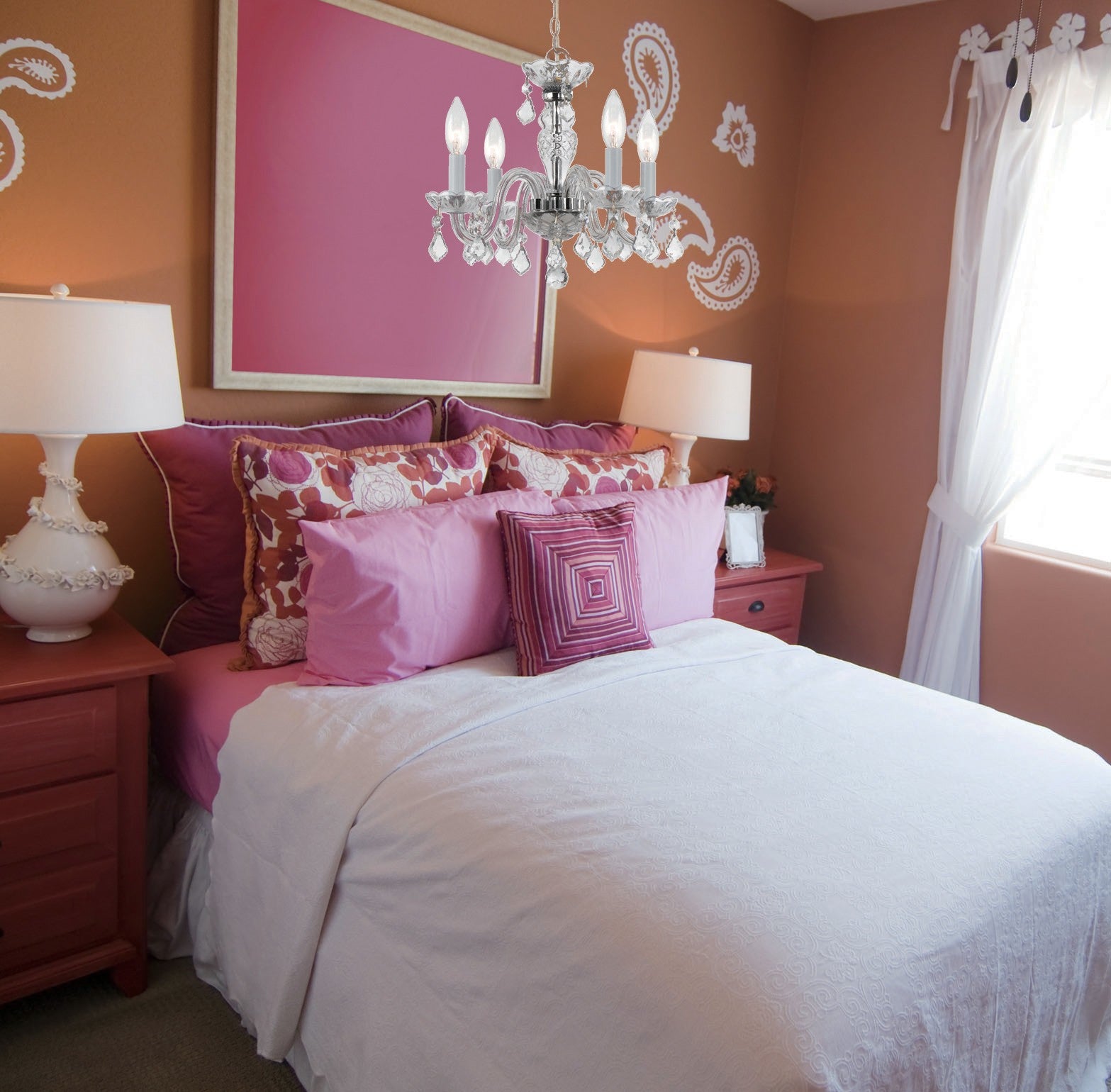 Crystorama - 1064-CH-CL-MWP - Four Light Mini Chandelier - Traditional Crystal - Polished Chrome