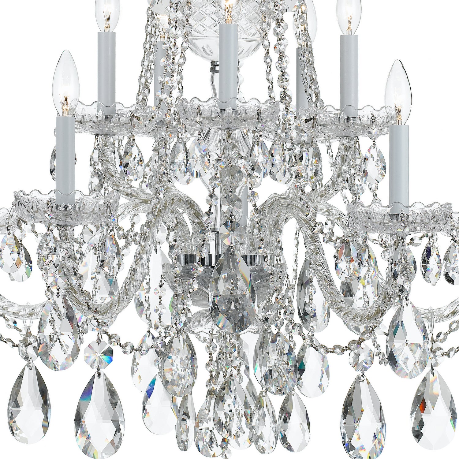 Crystorama - 1110-CH-CL-S - Ten Light Chandelier - Traditional Crystal - Polished Chrome