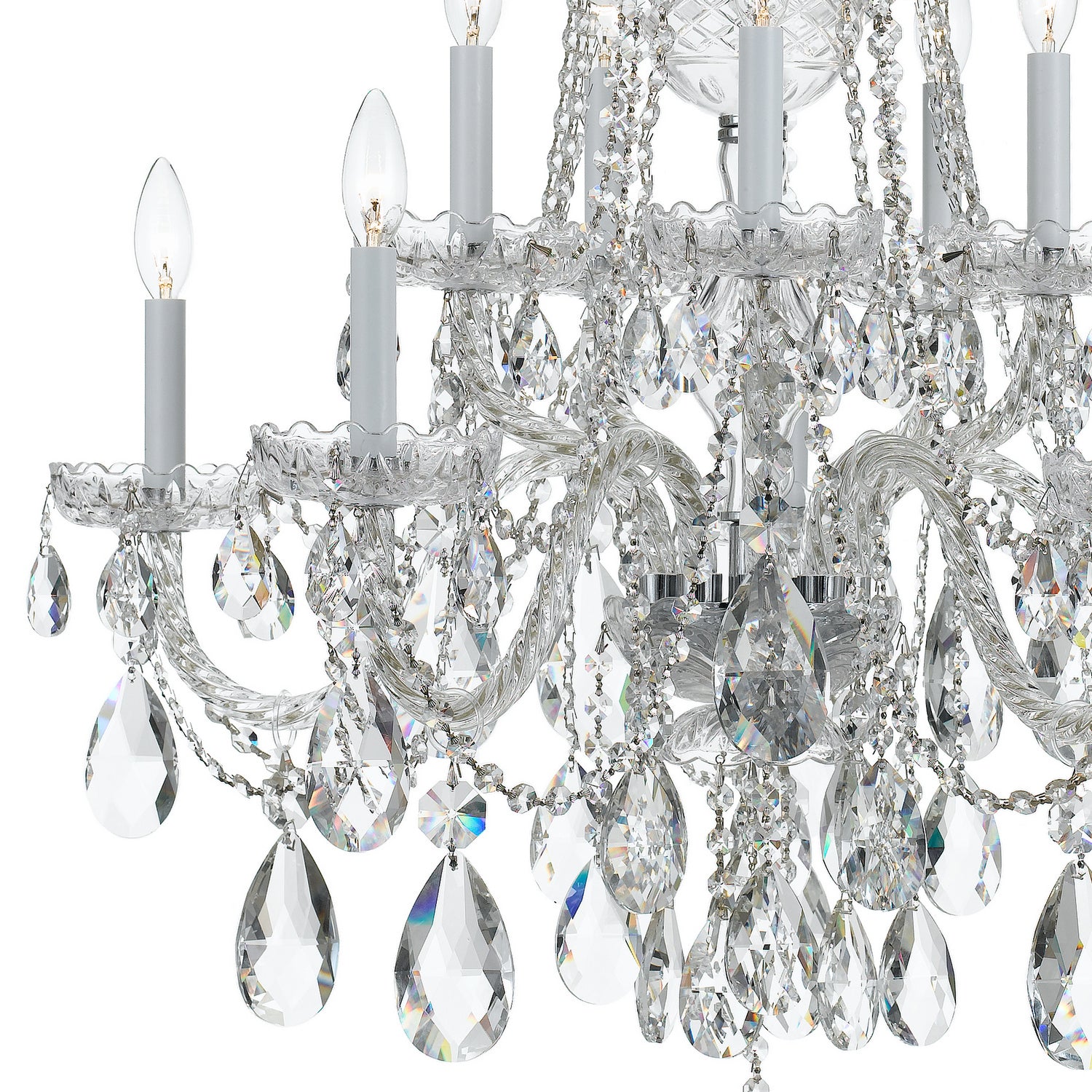 Crystorama - 1110-CH-CL-S - Ten Light Chandelier - Traditional Crystal - Polished Chrome