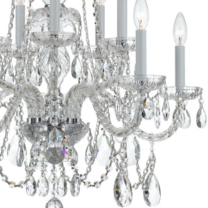 Crystorama - 1130-CH-CL-MWP - Ten Light Chandelier - Traditional Crystal - Polished Chrome