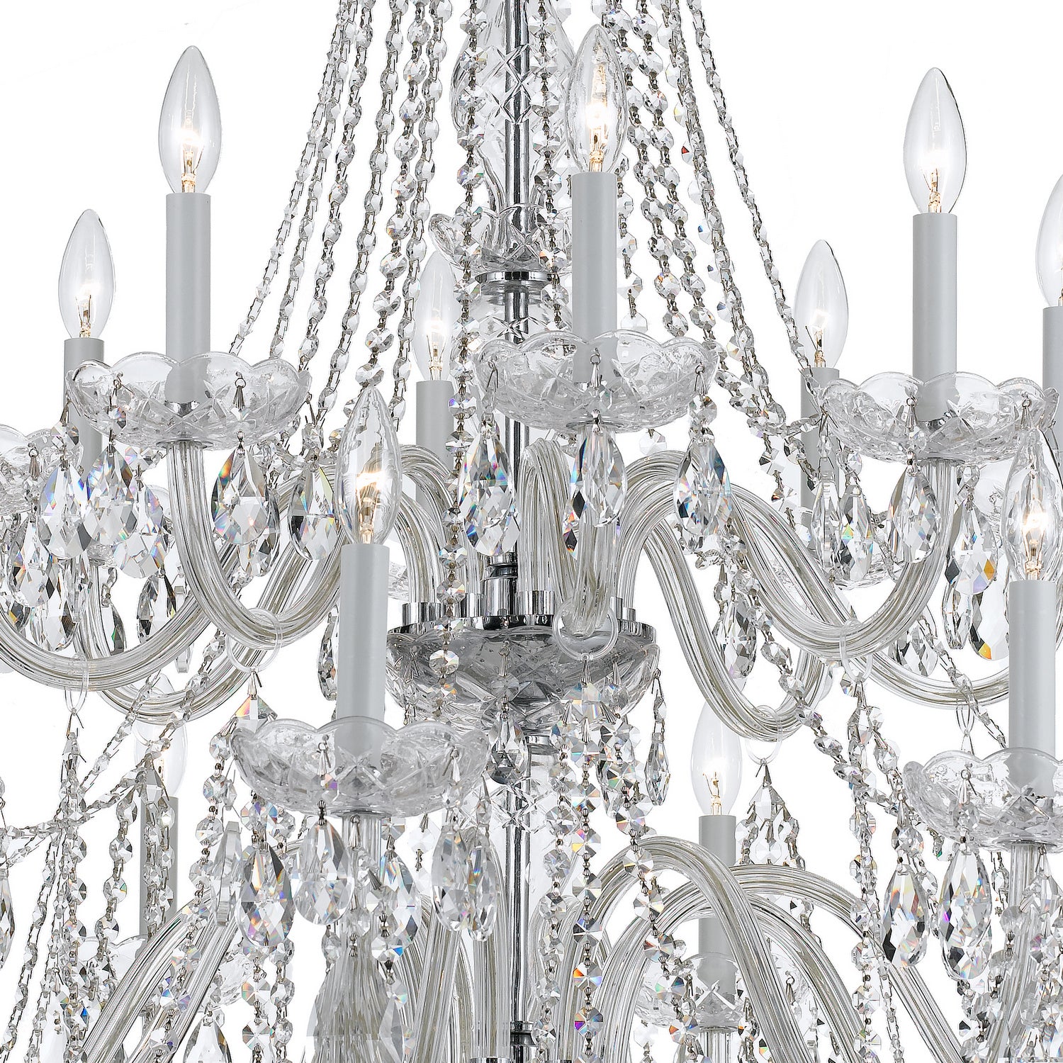 Crystorama - 1139-CH-CL-S - 16 Light Chandelier - Traditional Crystal - Polished Chrome