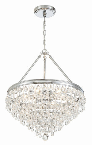 Crystorama - 136-CH - Six Light Chandelier - Calypso - Polished Chrome