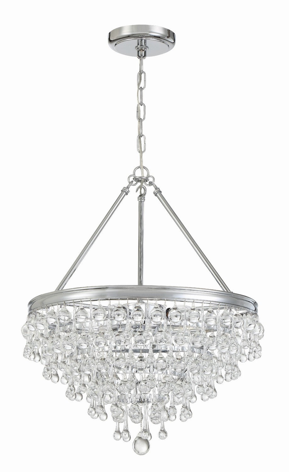 Crystorama - 136-CH - Six Light Chandelier - Calypso - Polished Chrome