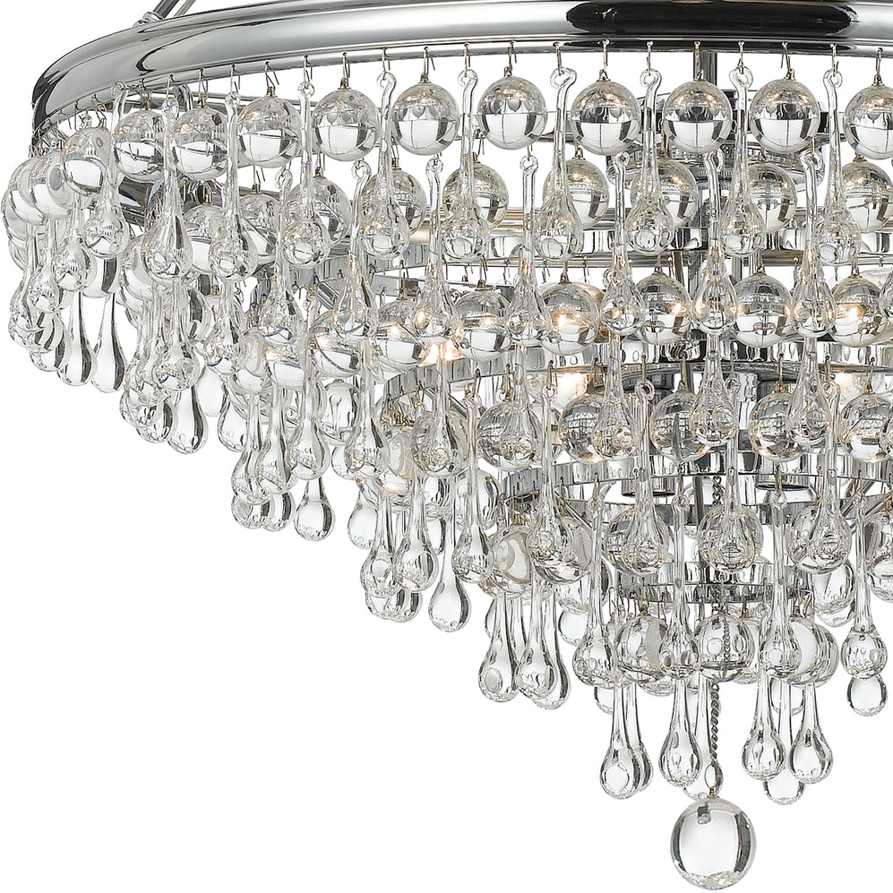 Crystorama - 137-CH - Eight Light Chandelier - Calypso - Polished Chrome