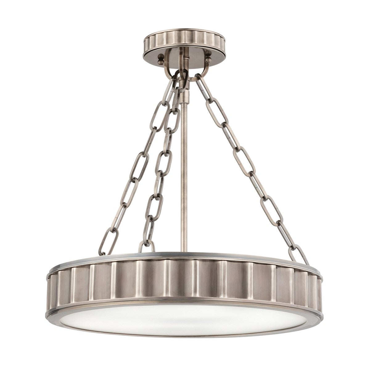 Hudson Valley - 901-HN - Three Light Semi Flush Mount - Middlebury - Historic Nickel