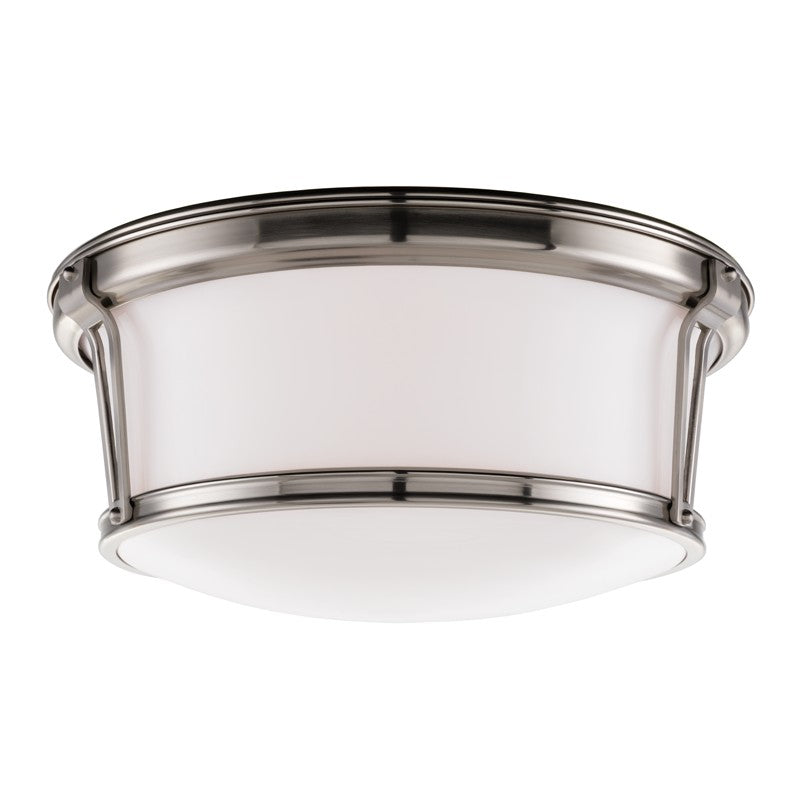 Hudson Valley - 6515-SN - Three Light Flush Mount - Newport - Satin Nickel