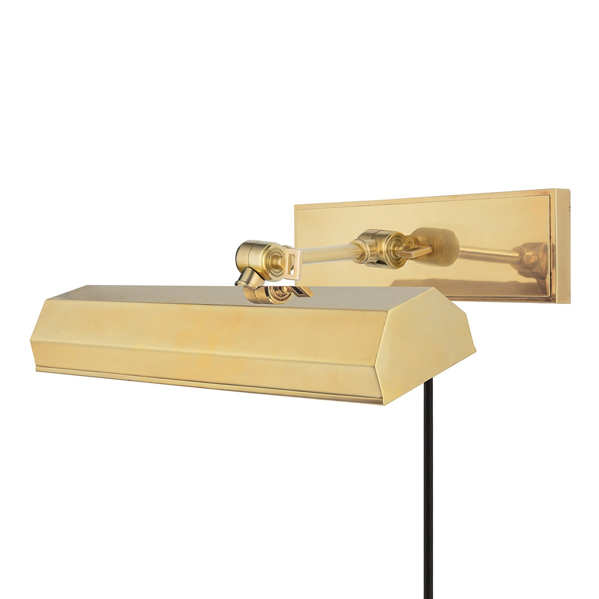 Hudson Valley - 7016-AGB - Two Light Picture Light With Plug - Woodbury - Aged Brass