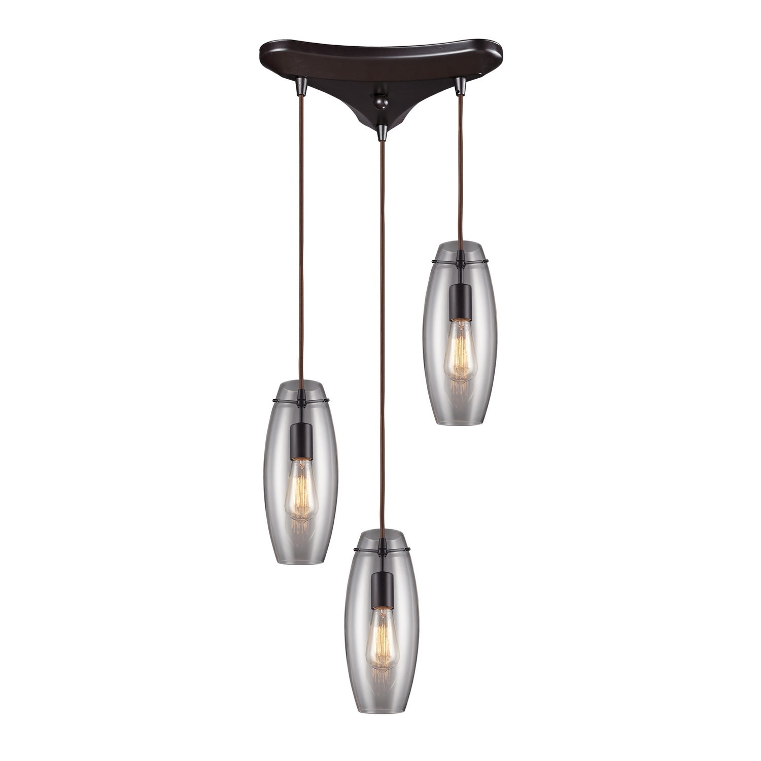 ELK Home - 60044-3 - Three Light Pendant - Menlow Park - Oil Rubbed Bronze