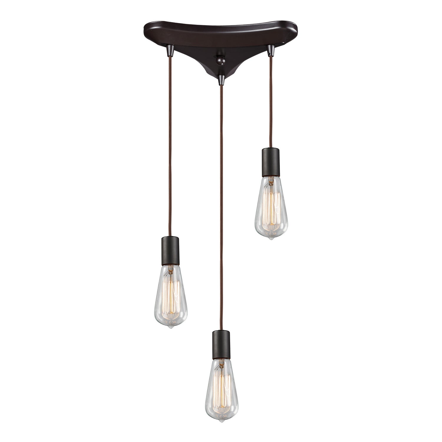 ELK Home - 60046-3 - Three Light Pendant - Menlow Park - Oil Rubbed Bronze