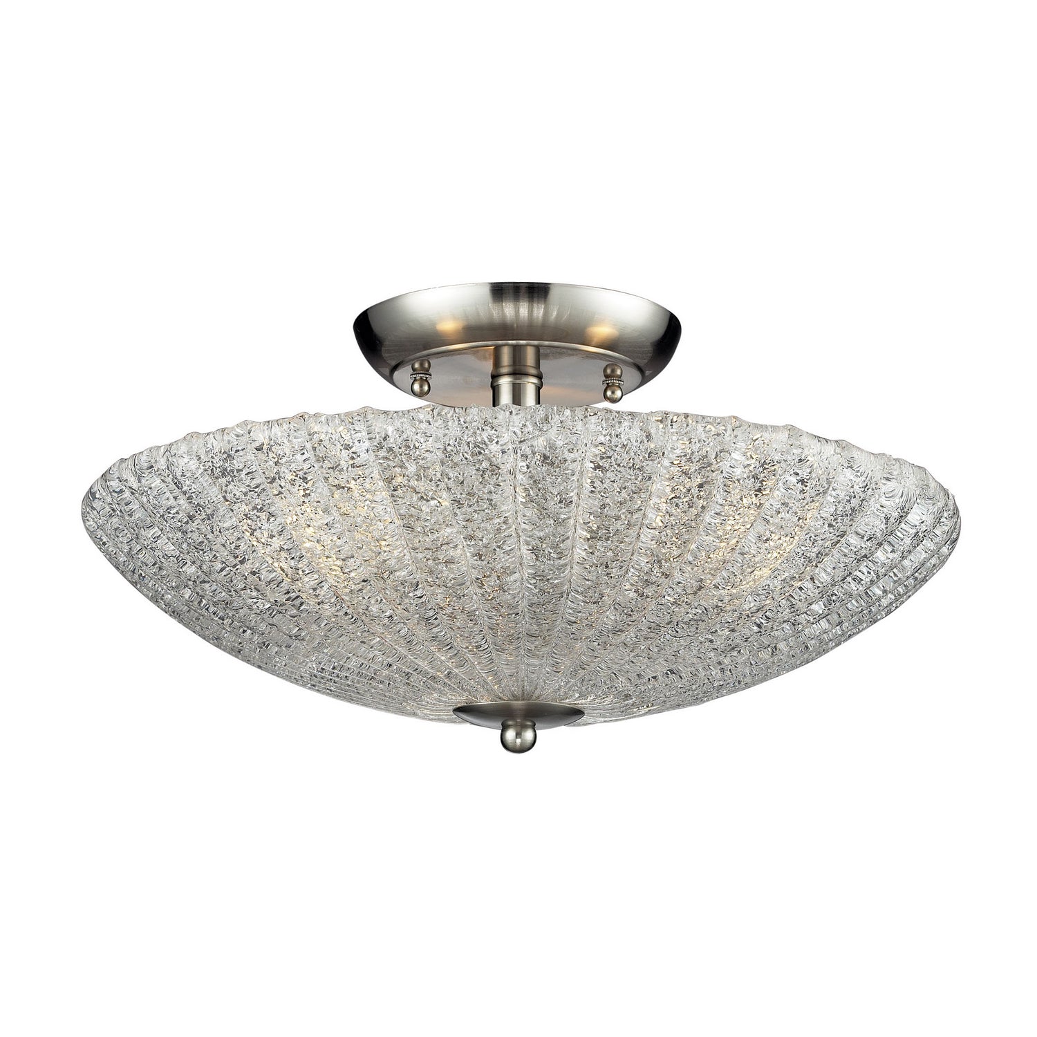 ELK Home - 10271/3 - Three Light Semi Flush Mount - Luminese - Satin Nickel