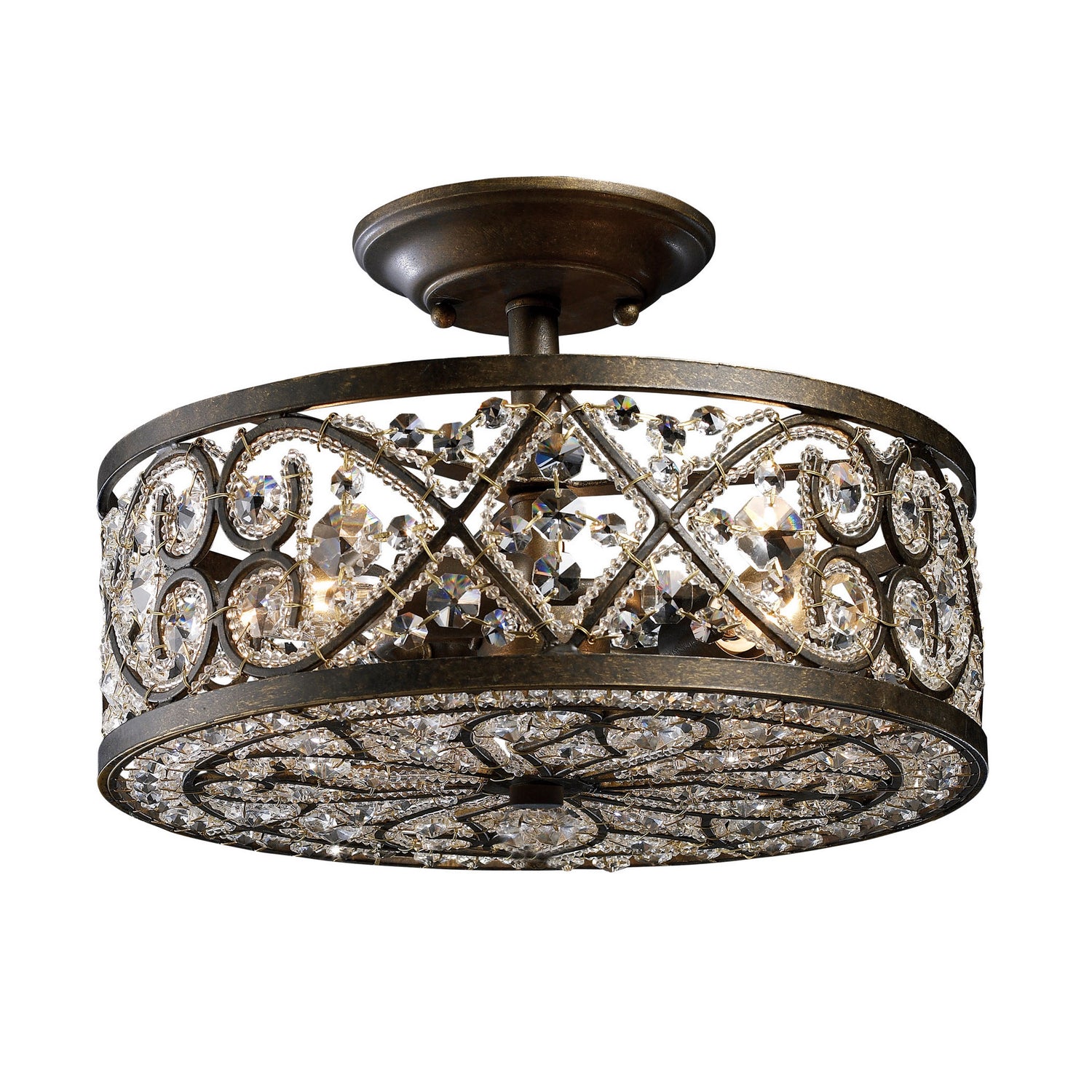 ELK Home - 11286/4 - Four Light Semi Flush Mount - Amherst - Antique Bronze