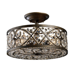 ELK Home - 11286/4 - Four Light Semi Flush Mount - Amherst - Antique Bronze