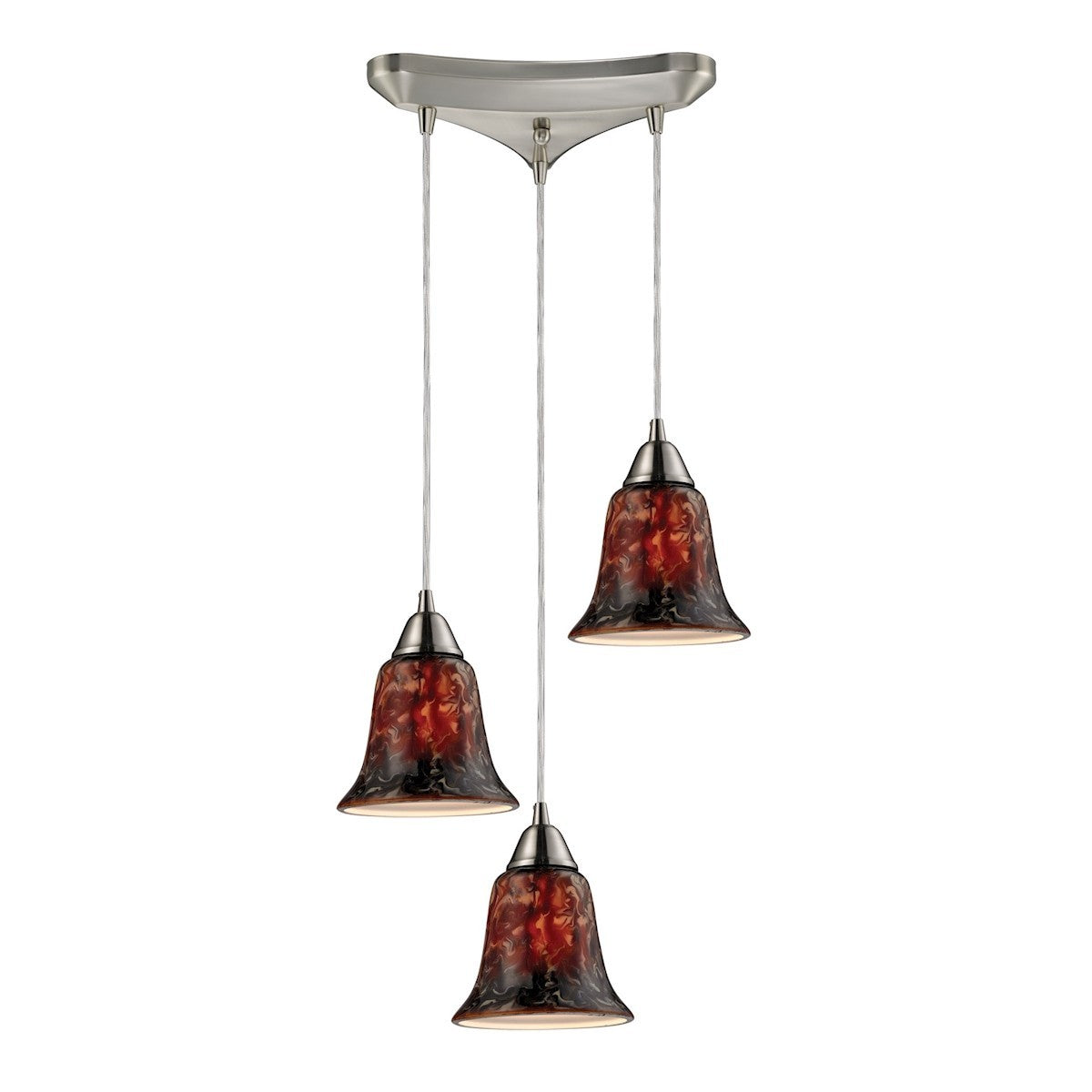 ELK Home - 31130/3FDG - Three Light Pendant - Confections - Satin Nickel