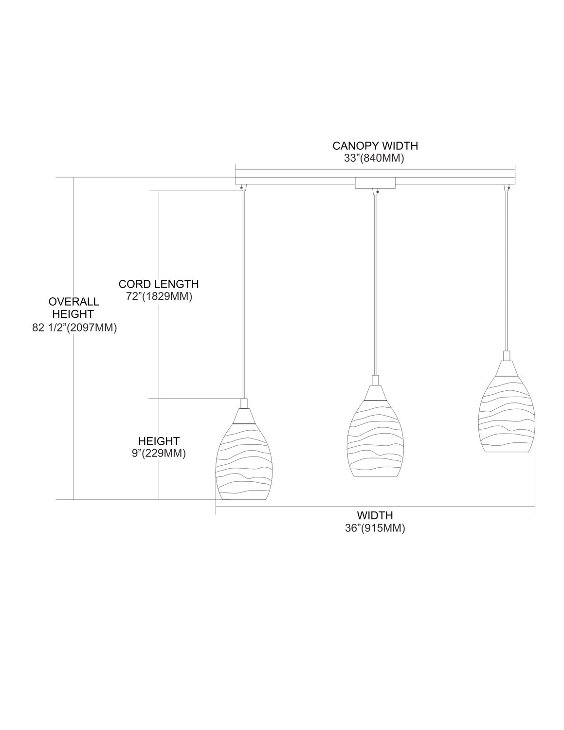 ELK Home - 31142/3L - Three Light Pendant - Vines - Satin Nickel