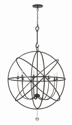 Crystorama - 9229-EB - Nine Light Chandelier - Solaris - English Bronze