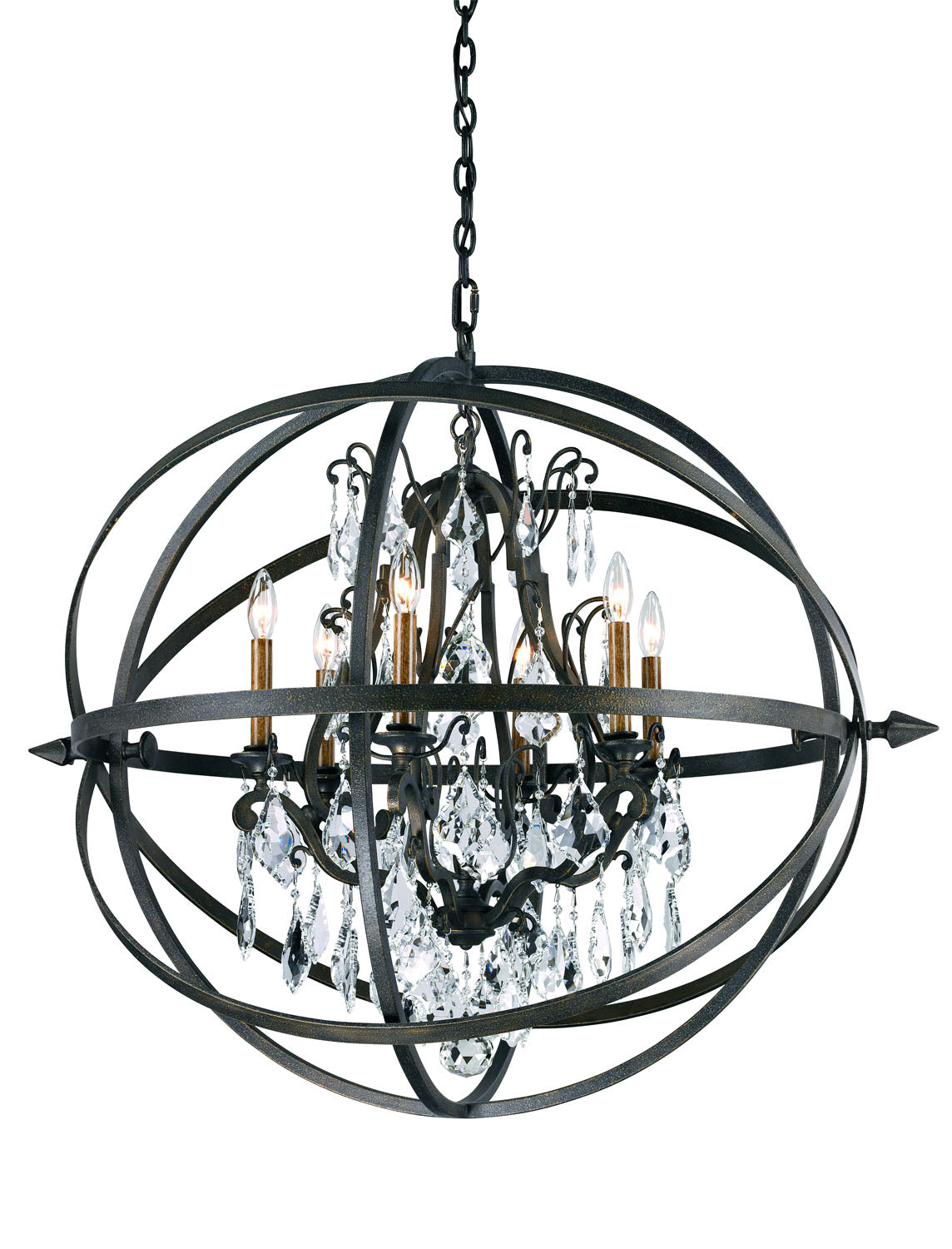 Troy Lighting - F2997 - Six Light Chandelier - Byron - Vintage Bronze